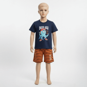 CJ MASC. CAMISETA M/M BERMUDA MOLETINHO - DEEP SEA MORE FUNI 1-2-3