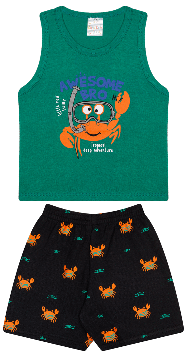CJ MASC. REGATA M/M BERMUDA MOLETINHO - AWESOME BRO 1-2-3