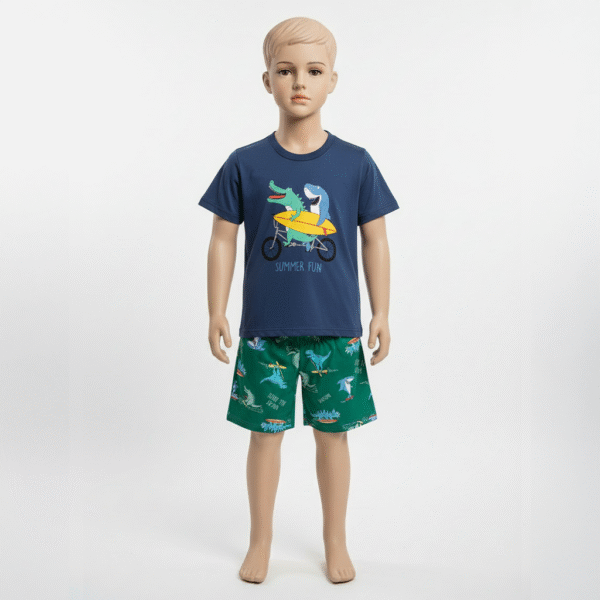 CJ MASC. CAMISETA M/M BERMUDA MICROFIBRA - SUMMER FUN 1-2-3