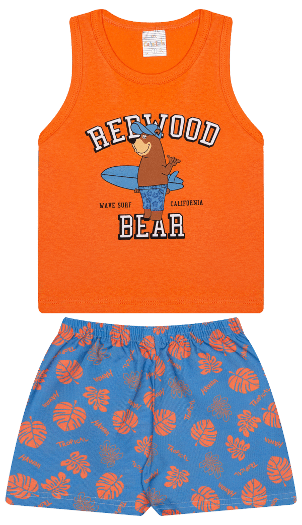 CJ MASC. REGATA M/M BERMUDA MICROFIBRA - SURF BEAR REDWOOD 1-2-3