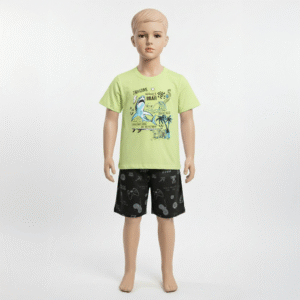 CJ MASC. CAMISETA M/M BERMUDA MOLETINHO - JAWSOME WAVES BRAII BEACH 4-6-8