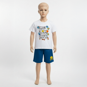 CJ MASC. CAMISETA M/M BERMUDA MOLETINHO - LETS NOT FORGET CREATIVE 4-6-8