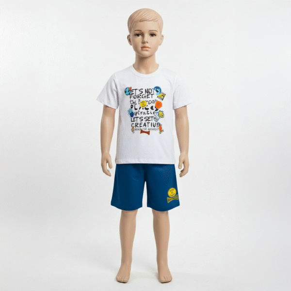 CJ MASC. CAMISETA M/M BERMUDA MOLETINHO - LETS NOT FORGET CREATIVE 4-6-8