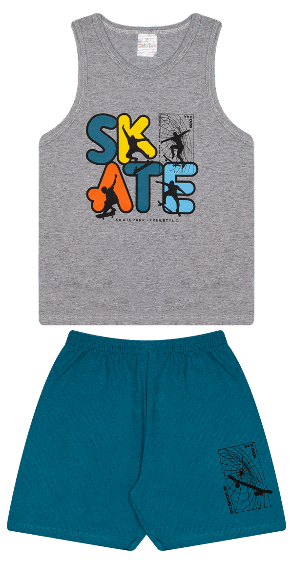 CJ MASC. REGATA M/M BERMUDA MOLETINHO - SKATE FREESTYLE 4-6-8