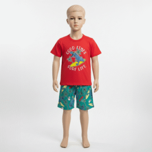 CJ MASC. CAMISETA M/M BERMUDA MICROFIBRA - GOOD TIMES SURF LIFE 4-6-8