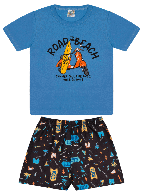 CJ MASC. CAMISETA M/M BERMUDA MICROFIBRA - ROAD TO THE BEACH SUMMER 4-6-8 - Imagem 2