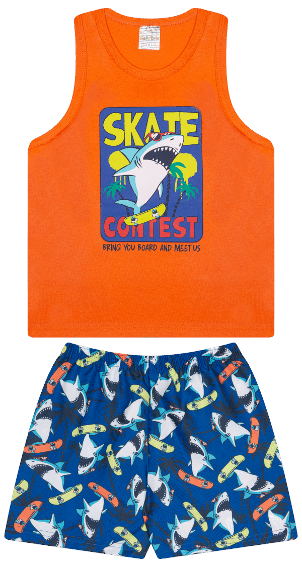CJ MASC. REGATA M/M BERMUDA MICROFIBRA - SKATE CONTEST 4-6-8