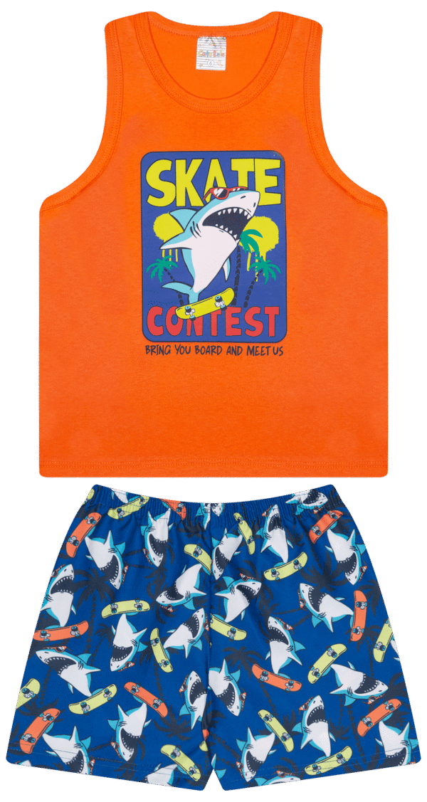 CJ MASC. REGATA M/M BERMUDA MICROFIBRA - SKATE CONTEST 4-6-8 - Imagem 2
