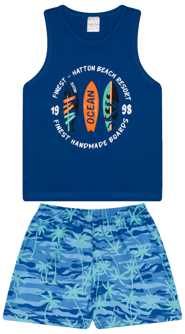 CJ MASC. REGATA M/M BERMUDA MICROFIBRA - THE OCEAN IS MY HOME 4-6-8