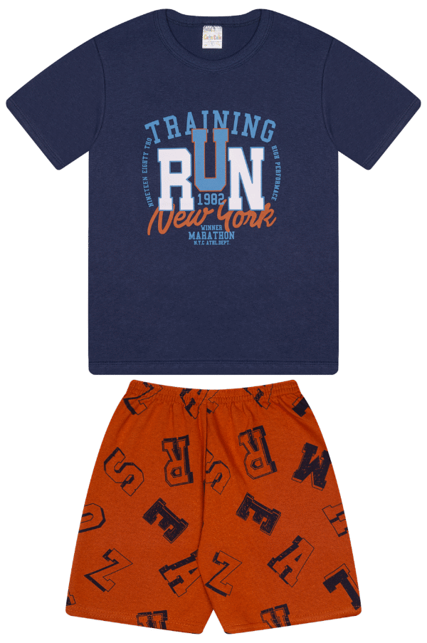 CJ MASC. CAMISETA M/M BERMUDA MOLETINHO - 1982 TRAINING RUN 10-12-14