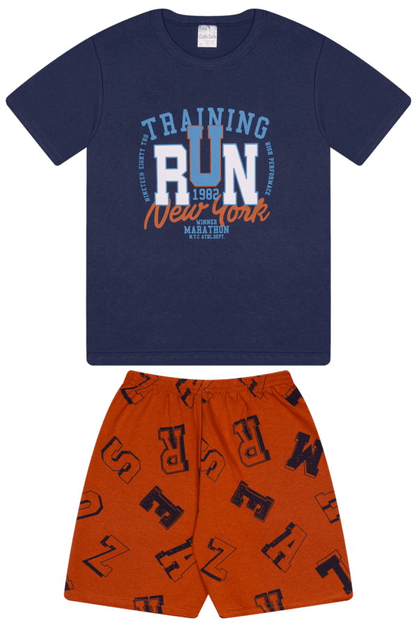 CJ MASC. CAMISETA M/M BERMUDA MOLETINHO - 1982 TRAINING RUN 10-12-14 - Imagem 2