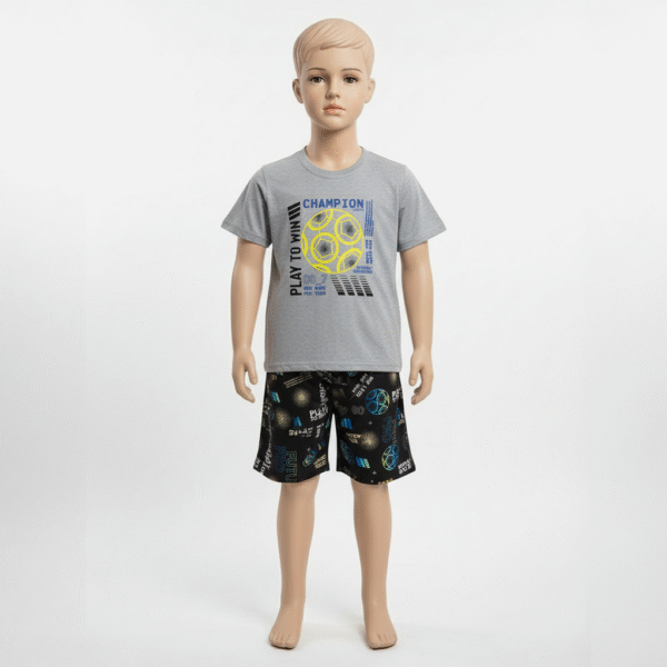 CJ MASC. CAMISETA M/M BERMUDA MICROFIBRA - PLAY TO WIN CHAMPION 10-12-14