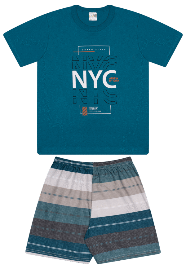 CJ MASC. CAMISETA M/M BERMUDA MICROFIBRA - URBAN STYLE NYC 10-12-14 - Imagem 2