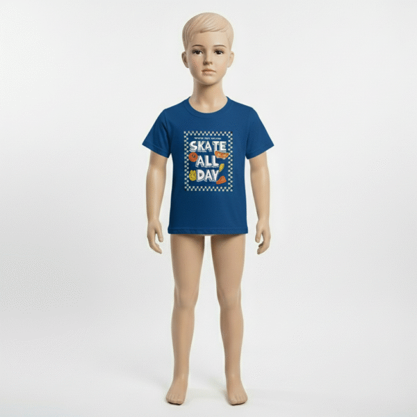 CAMISETA MASC. M/M GOLA REDONDA - SKATE ALL DAY 1-2-3