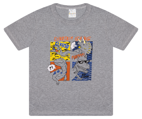 CAMISETA MASC. M/M GOLA REDONDA - DINOSAUR GANG 4-6-8