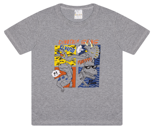 CAMISETA MASC. M/M GOLA REDONDA - DINOSAUR GANG 4-6-8 - Imagem 2