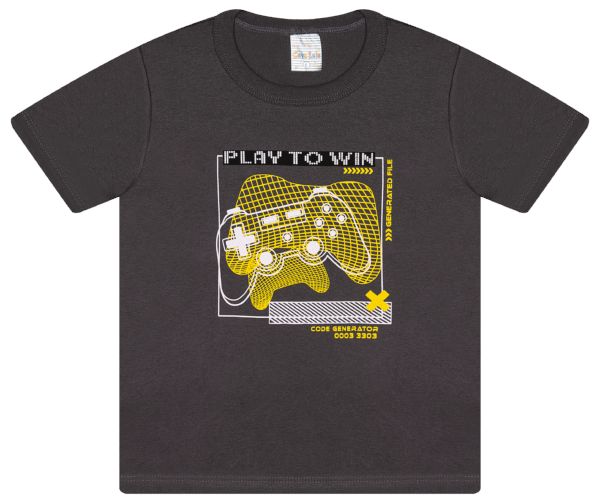 CAMISETA MASC. M/M GOLA REDONDA - PLAY TO WIN 4-6-8