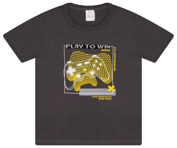CAMISETA MASC. M/M GOLA REDONDA - PLAY TO WIN 4-6-8 - Imagem 2