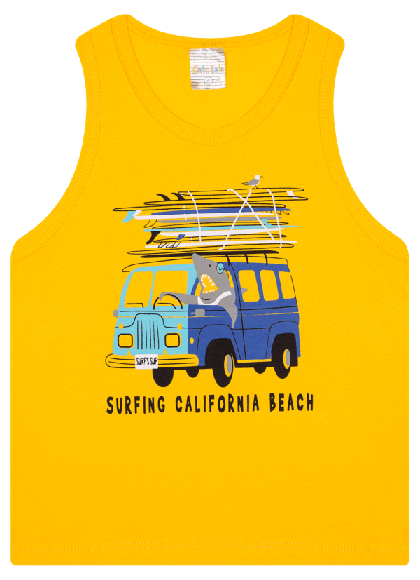 REGATA MASC. M/M - SURFING CALIFORNIA BEACH 4-6-8 - Imagem 2