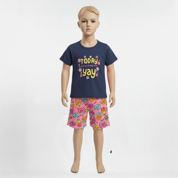 CJ FEM. BLUSA COTTON CICLISTA COTTON - TODAY WILL BE FILLED WITH FLOWER 1-2-3