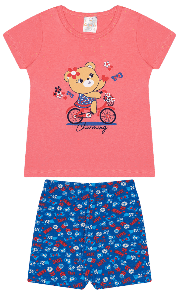 CJ FEM. BLUSA COTTON CICLISTA COTTON - CHARMING LITTLE BEAR 1-2-3 - Imagem 2