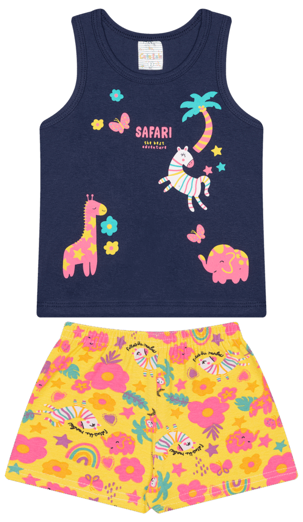 CJ FEM. REGATA COTTON SHORTS COTTON - SAFARI THE BEST ADVENTURE 1-2-3 - Imagem 2