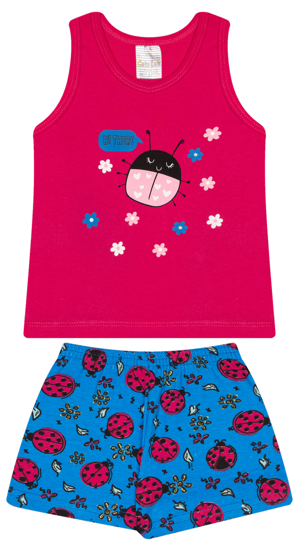 CJ FEM. REGATA COTTON SHORTS COTTON - HI THERE LADYBIRD 1-2-3