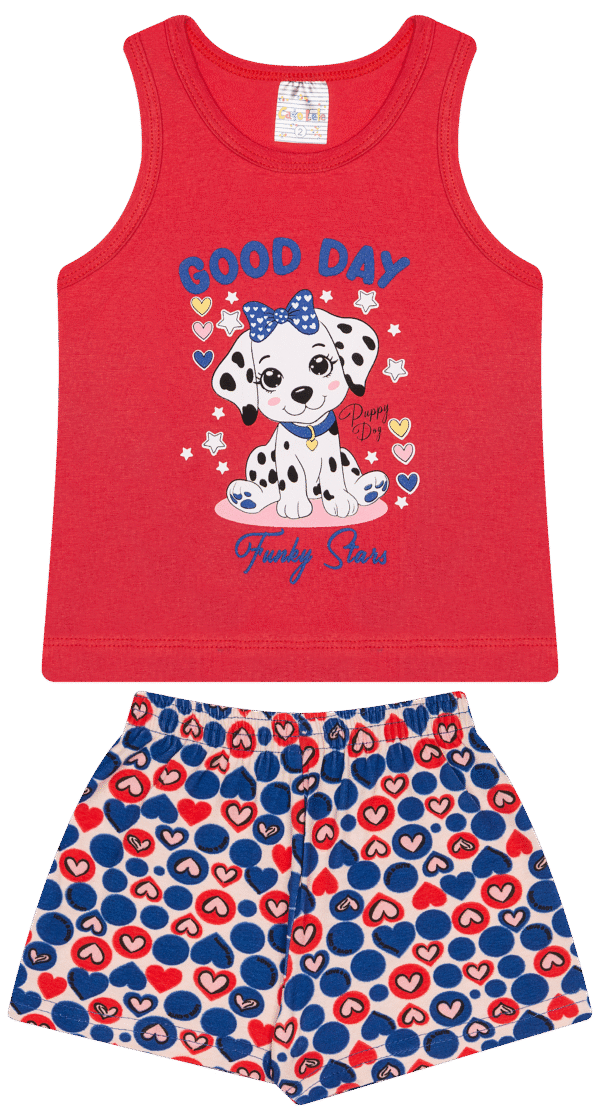CJ FEM. REGATA COTTON SHORTS COTTON - GOOD DAY STARS 1-2-3