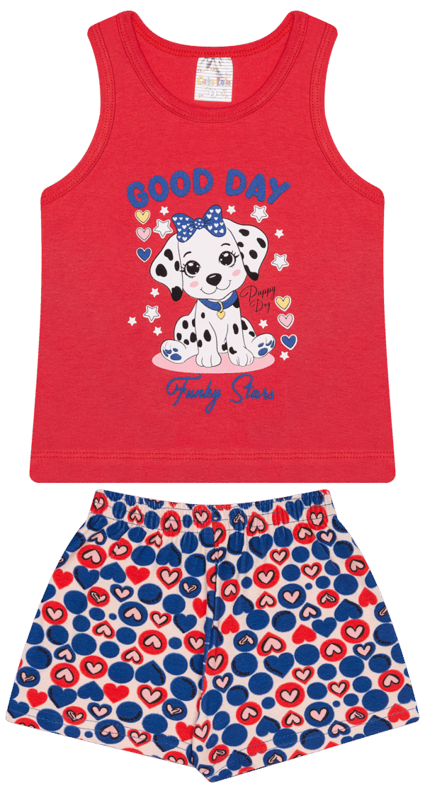 CJ FEM. REGATA COTTON SHORTS COTTON - GOOD DAY STARS 1-2-3