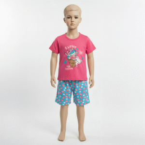 CJ FEM. REGATA COTTON SHORTS COTTON - I LOVE ICE CREAN 1-2-3