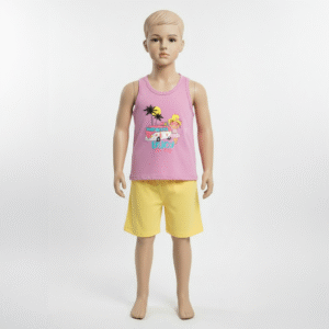 CJ FEM. REGATA COTTON SHORTS MOLETINHO - ENJOY THE DAY GIRLS 1-2-3