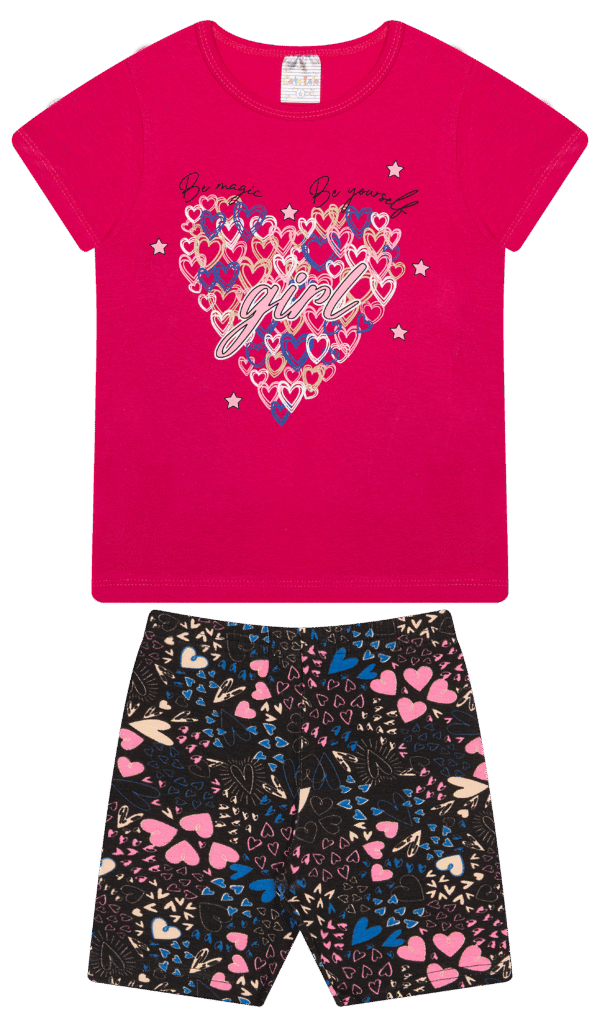 CJ FEM. BLUSA COTTON CICLISTA COTTON - BE MAGIC GIRL BE YOURSELF 4-6-8