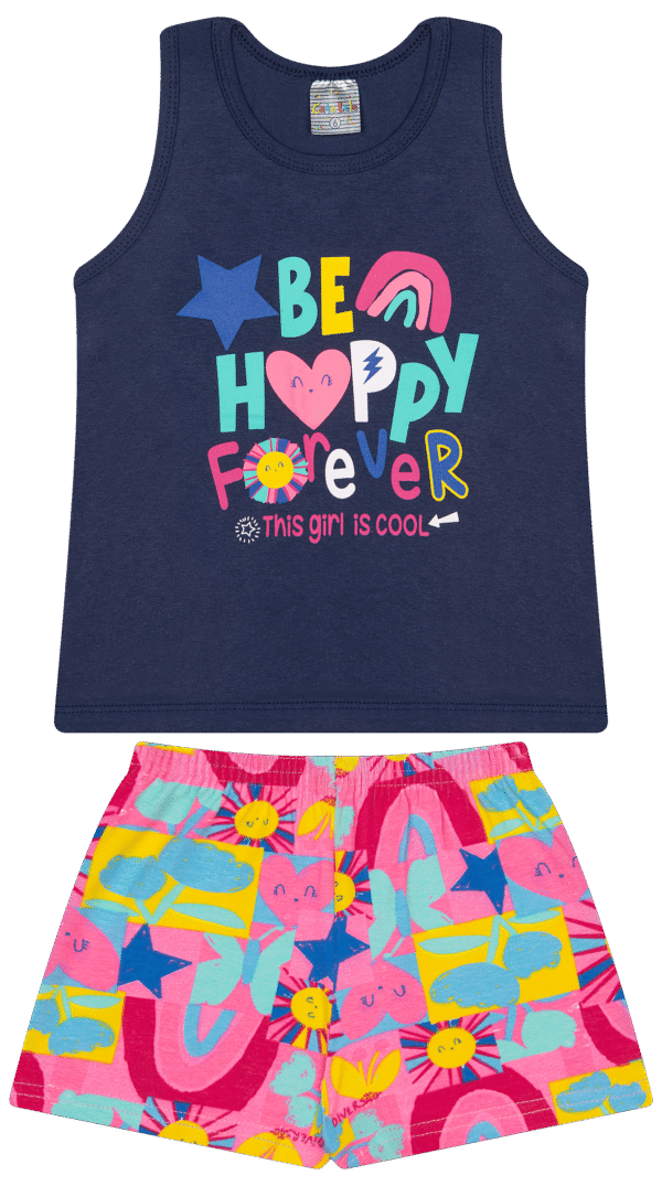CJ FEM. REGATA COTTON SHORTS COTTON - BE HAPPY FOREVER 4-6-8