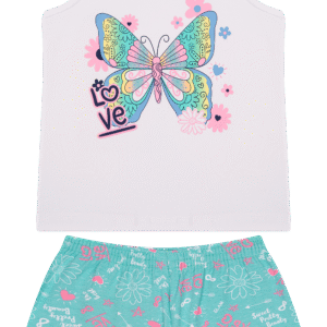 CJ FEM. REGATA COTTON SHORTS COTTON - LOVE BUTTERFLY 4-6-8