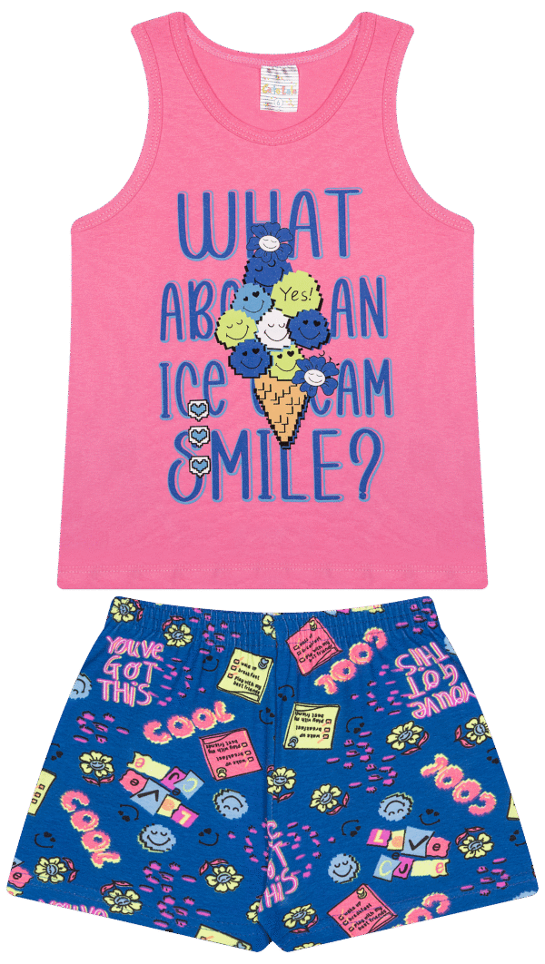 CJ FEM. REGATA COTTON SHORTS COTTON - WHAT SMILE 4-6-8