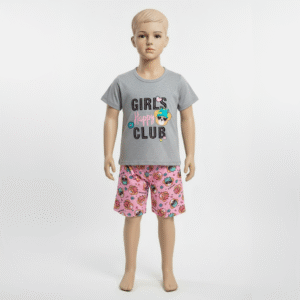 CJ FEM. BLUSA COTTON CICLISTA COTTON - GIRLS HAPPY CLUB 10-12-14