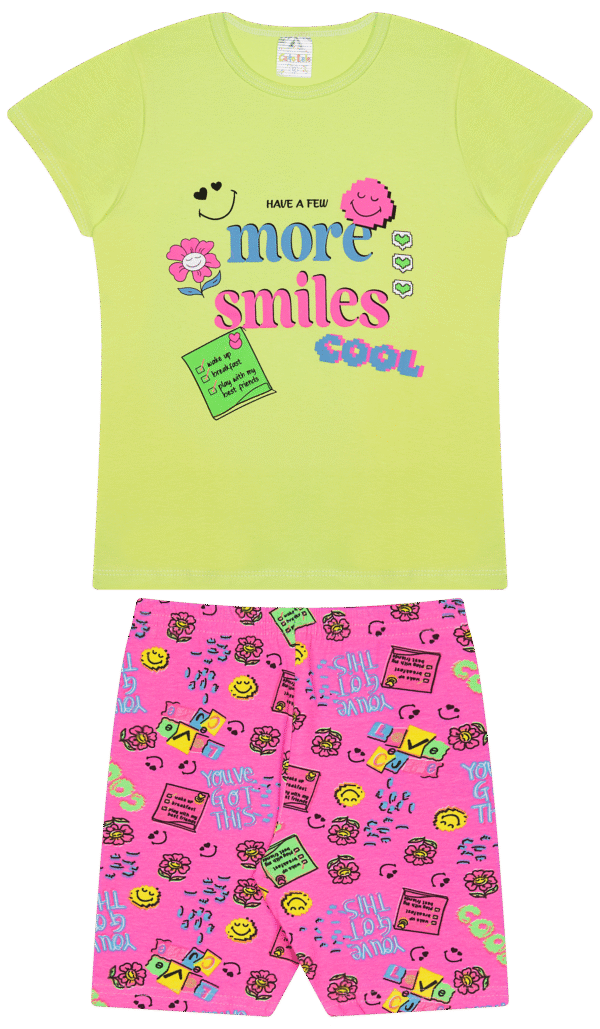 CJ FEM. BLUSA COTTON CICLISTA COTTON - MORE SMILES COOL 10-12-14