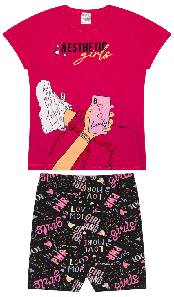 CJ FEM. BLUSA COTTON CICLISTA COTTON - AESTHETIC GIRLS LOVELY 10-12-14