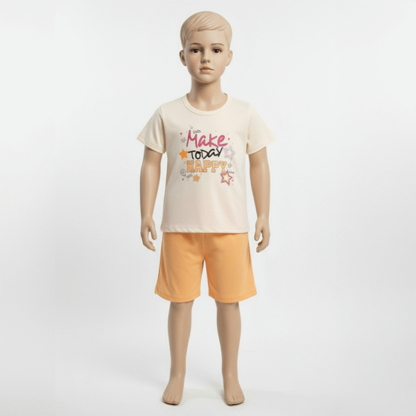 CJ FEM. BLUSA COTTON SHORTS MOLETINHO - MAKE TODAY HAPPY GIRLS 10-12-14