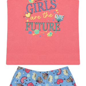 CJ FEM. REGATA COTTON SHORTS COTTON - GIRLS ARE THE FUTTURE 10-12-14