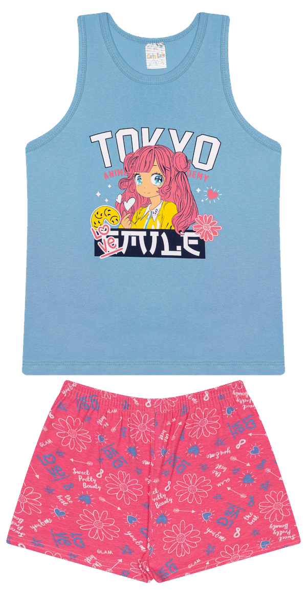 CJ FEM. REGATA COTTON SHORTS COTTON - TOKYO LOVE 10-12-14