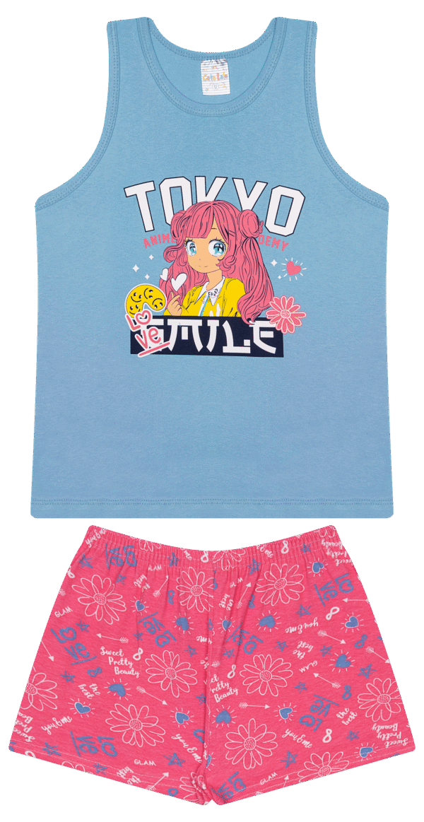 CJ FEM. REGATA COTTON SHORTS COTTON - TOKYO LOVE 10-12-14