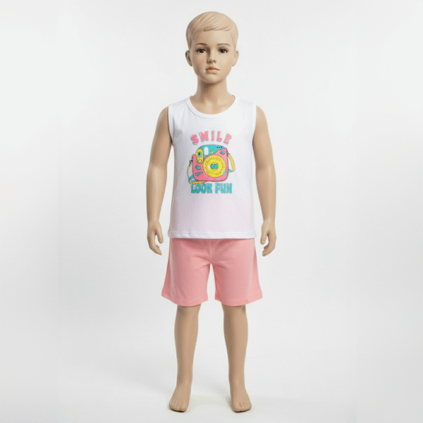 CJ FEM. REGATA COTTON SHORTS MOLETINHO - SMILE LOOK FUN 10-12-14