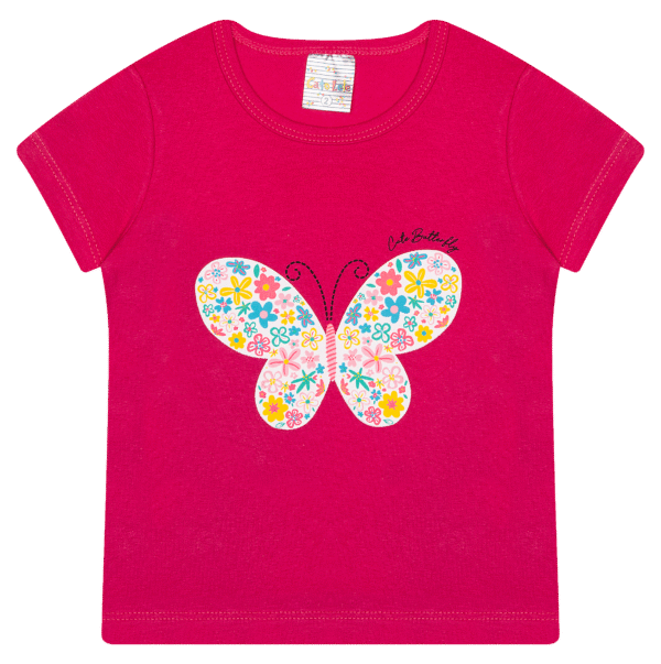 BLUSA FEM. COTTON - BUTTERFLY 1-2-3