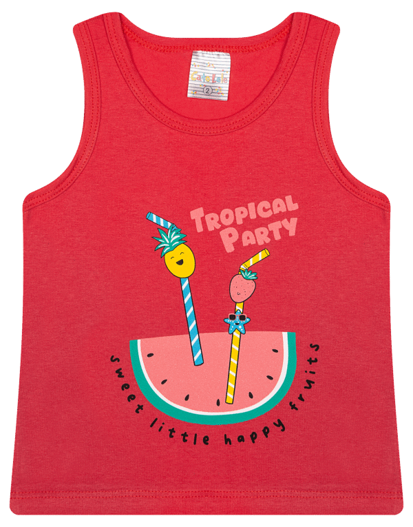 REGATA FEM. COTTON - TROPICAL PARTY HAPPY 1-2-3