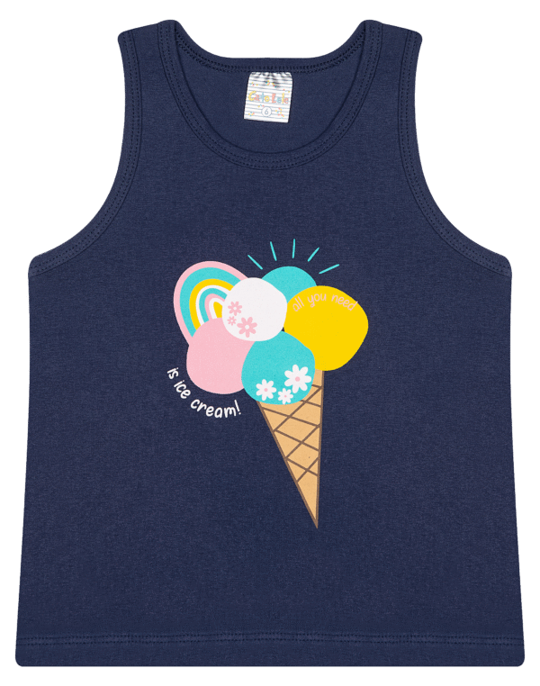 REGATA FEM. COTTON - IS ICE CREAN ALL YOU NEED 4-6-8