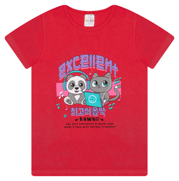 BLUSA FEM. COTTON - KAWAII GREAT FRIENDS MUSIC 10-12-14 - Imagem 2