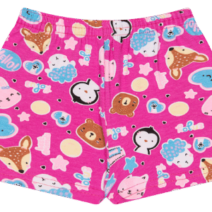 SHORTS FEM. COTTON - ESTAMPA ROTATIVA 1-2-3