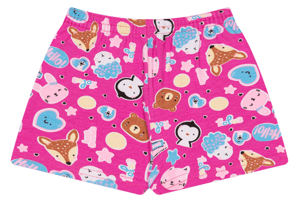 SHORTS FEM. COTTON - ESTAMPA ROTATIVA 1-2-3 - Imagem 2