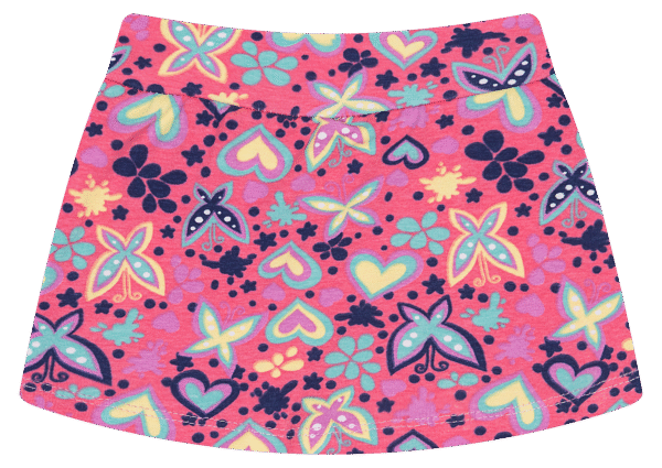 SHORTS SAIA FEM. COTTON - ESTAMPA ROTATIVA 1-2-3